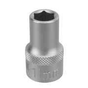 13822 Головка торцевая, 11 мм, 6-гранная, CrV, под квадрат 1/2