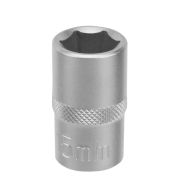 13826 Головка торцевая, 15 мм, 6-гранная, CrV, под квадрат 1/2