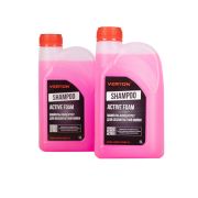 Шампунь концентрат Verton Shampoo Active Foam для бесконтактной мойки (цвет красный) 0,946 л, Пропорции разбавления от1:25 до 1:50 (от 1л шампуня на 25л воды до 1л шампуня на 50л воды