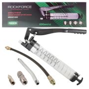 Шприц для нагнетания густой смазки ручной 600мл в комплекте с жестким(L-170мм) и гибким(L-330мм)