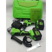 TM 10805 Шуруповерт с болгаркой аккумуляторный (набор 2 предмета) 12Vf, в кейсе, к-т