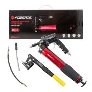 Шприц ручной+пневматический для нагнетания густой смазки 600мл в комплекте с жестким(L-180мм) и гибким(L-330мм) наконечником («под тубу») Forsage