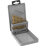TDBS13 Набор спиральных сверл по металлу HSS TiN в металлическом кейсе, d1.5-6.5 мм, 13 предметов, шт