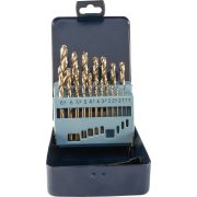 TDBS19K5 Набор спиральных сверл по металлу HSS Co в металлическом кейсе, d1.0-10.0 мм, 19 предметов, шт