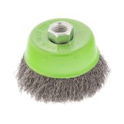 Щетка для УШМ, 75 мм, М14, «чашка», витая проволока 0.3 мм Сибртех