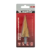 Сверло ступенчатое,4-6-8-10-12-14-16-18-20-22-24-26-28-30-32 мм,HSS,спирал.проф.,трехгр.хв.// Matrix