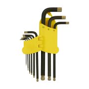HK1045-04-9-L Набор шестигранных ключей с шаром, 1, 5-10 мм, 9 шт, S2, длинные
