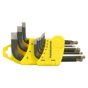 HK1045-04-9-S Набор шестигранных ключей с шаром, 1, 5-10 мм, 9 шт, S2, короткие