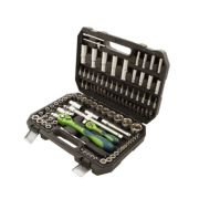 Набор инструментов 108 предметов, CrV, 1/2«, 1/4» Сибртех