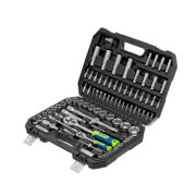Набор инструментов, 1/2«, 1/4», пластиковый кейс, 94 предмета// Сибртех