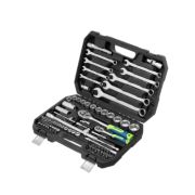 Набор инструментов, 1/2«, 1/4», пластиковый кейс, 82 предмета// Сибртех