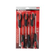 Набор ударных отверток 6шт., PH1x75, PH2x100, PH3x150, SL5x75,SL6x100, SL8x150, CrV// Matrix