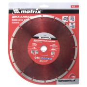 Диск алмазный отрезной сегментный, 230 х 22,2 мм, сухая резка// Matrix