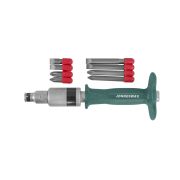 AG010139 Ударная отвертка SL 8,10 (36,80 мм) PH#2,3 (36,80 мм), 9 предметов