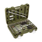 620762 Набор головок и принадлежностей 1/4«, 1/2»; 62 предм.