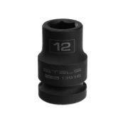 13916 Головка ударная шестигранная, 12 мм, 1/2, CrMo Stels