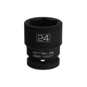 13927 Головка ударная шестигранная, 24 мм, 1/2, CrMo Stels